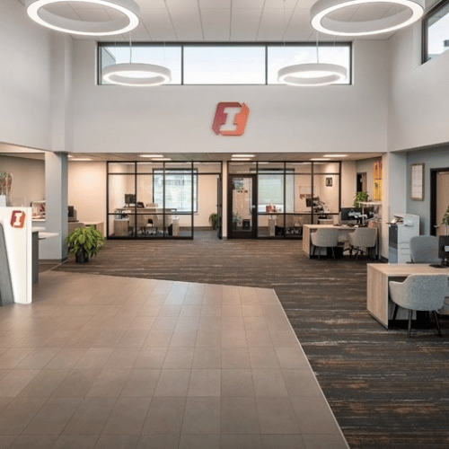 commercial installation in bank